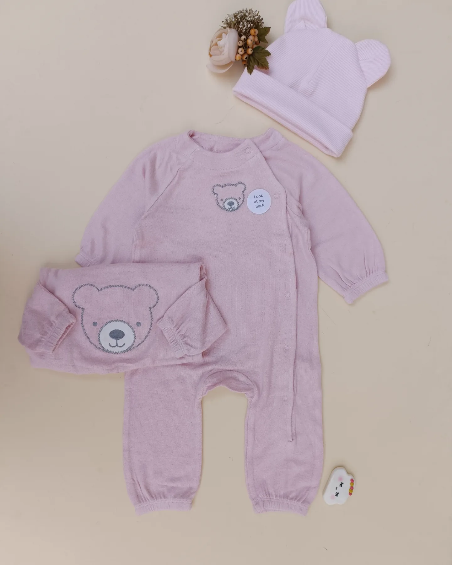 سرهمی بافت نوزادی پشت عروسکی